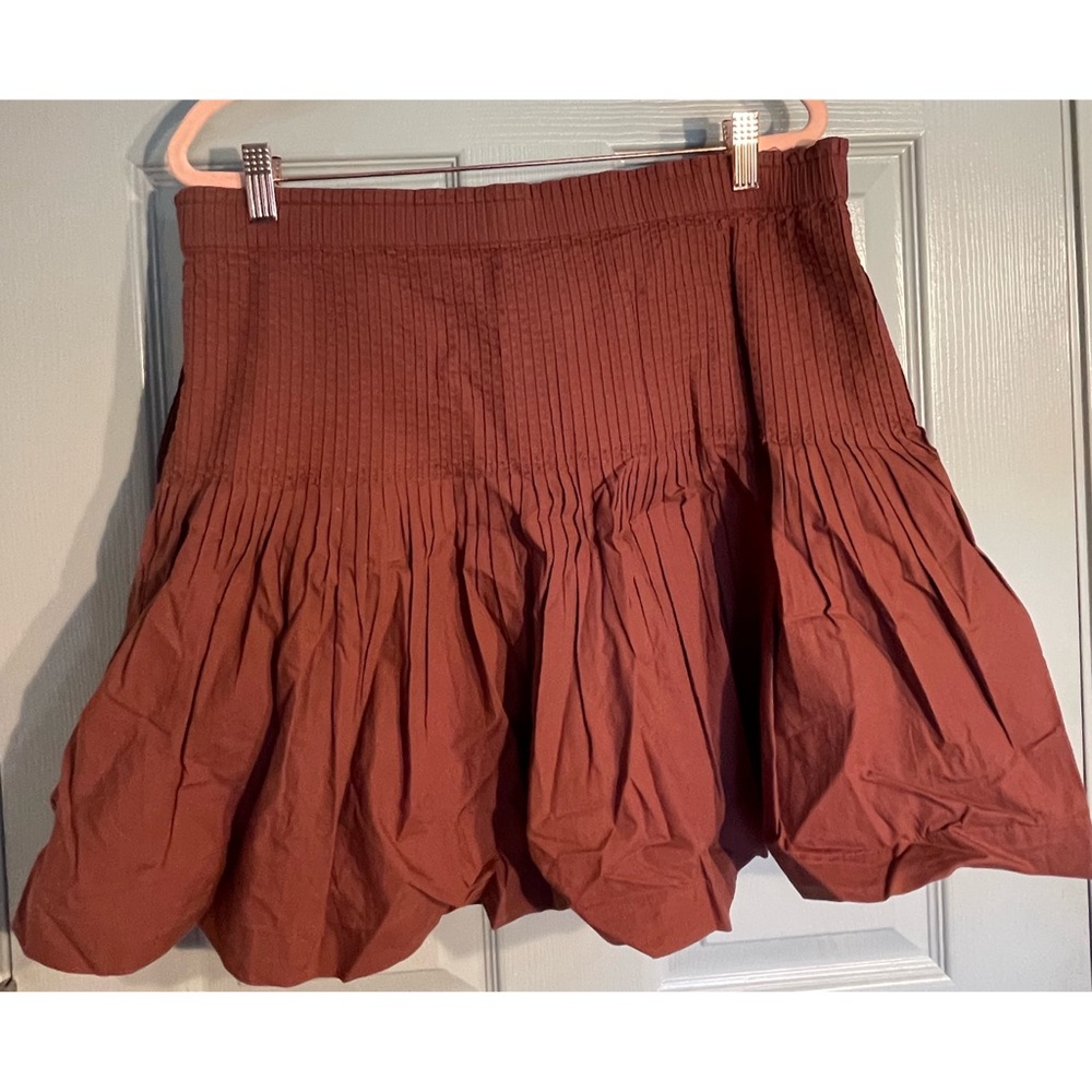 Anthropologie Eula Pintucked Mini Skirt NWT Size Large - Picture 9 of 16